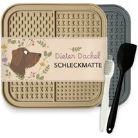 Dieter Dackel Schleckmatte 2er Set mit Spatel und BÃ¼rste von Dieter Dackel