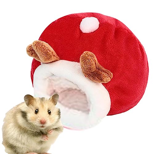 Dificato Hamsternestbett, Hamster Schlafen Warmes Nest für Winter, Rutschfestes Haustier-Schlafwerkzeug für Kaninchen, Meerschweinchen, Hamster und andere kleine Haustiere von Dificato