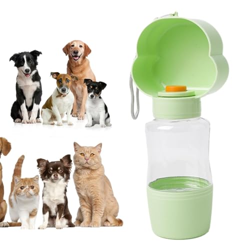 Hunde-Reiseflaschen | 400 ml Hunde geruchlose Reise-Trinkflaschen, Haustierzubehör für Hunde beim Füttern für Reisen, Wandern, Spazierengehen, Picknick, Camping Dificato von Dificato