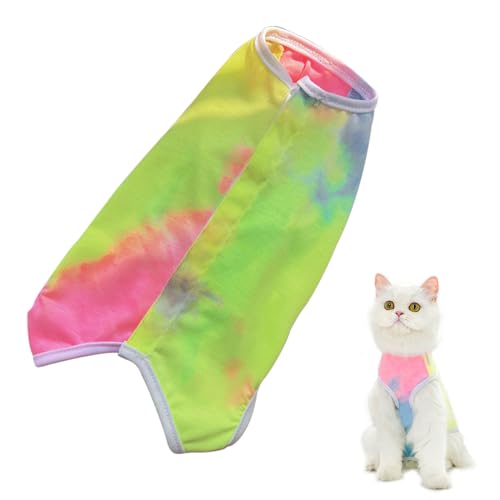 Katze Erholung Anzug Post Chirurgie, Katze Chirurgie Erholung Anzug für Katze Onesie medizinische Weste Kegel E-Kragen Alternative Katze Pyjama Anzug Anti-Lecken Chirurgie Anzug für kleine (XS) von DiiWmme