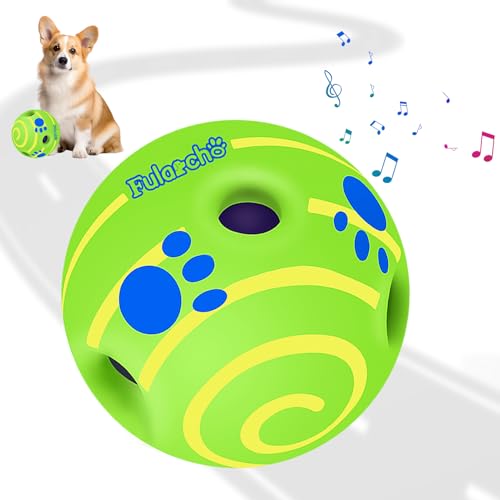 Dikeiuta Hundespielzeug, Ball für Hunde, 8,8 cm, interaktives Hundespielzeug, quietschender Hundeball, Spielzeug gegen Langeweile, für drinnen und draußen von Dikeiuta