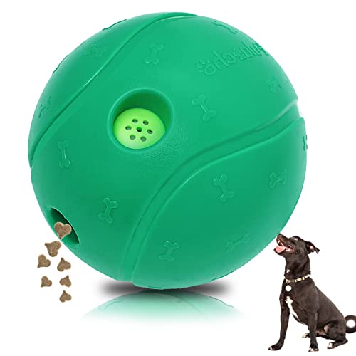 Giggle Ball für Hunde Langlebiger Wobble Wag Hundeball Unzerstörbarer Ball für Kleine Mittlere Große Rassen Hunde, Interaktive Dosierung Weiche Hundebälle, TPU Gummimaterial für Zahnreinigung (Braun) von Dikeiuta