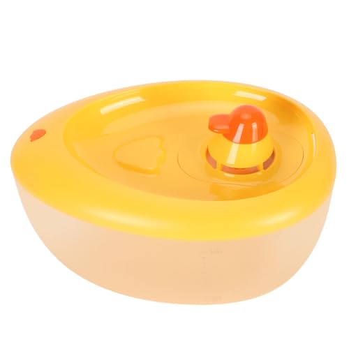 Haustier-Wasserspender, Tragbar, Langlebig, ABS, 2 L, Automatischer Haustier-Trinkbrunnen für Hunde und Katzen (Yellow) von Dilwe