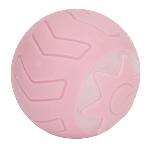 Haustierspielzeugball, ABS, Silikon, Intelligentes Interaktives Hundespielzeug, Automatisches Rollspielzeug für Zuhause (PINK) von Dilwe