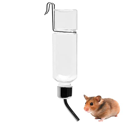 Hase Wasserflasche, 350 ml Kaninchen-Wasserflaschen mit strapazierfähiger Halterung - Tropffreier Wasserspender für Kaninchen, Chinchillas, Frettchen, Meerschweinchen von Dimweca