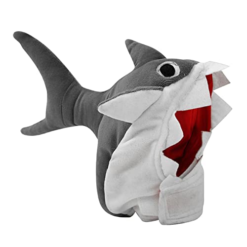 Haustier Hai-Hut, Hai Katzen Kostüm mit Niedlicher Hai-Form, Haustier Hund Halloween-kostüme für Cosplay Partys Weihnachtsfeier Dekoration von Dimweca