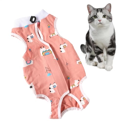 Cat Recovery Onesie - Spay Recovery Shirt, Kitten Recovery Shirt | Kitten-Chirurgie-Shirt, Spay Cat Recovery Onesie, atmungsaktives Spay Abdominal Kitten Recovery Shirt für Haustiere im Innenbereich von Dinchaakuarry