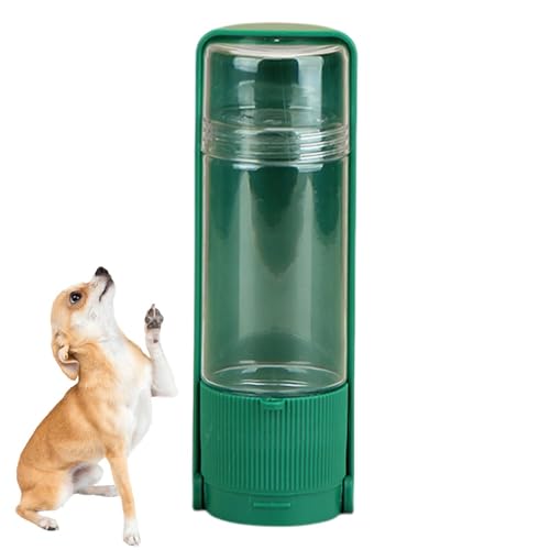 Dinchaakuarry Hundwasserflasche mit Lebensmittelbehälter, Hundwasserflasche tragbar | Lecksicherer Hund Wanderwasserflaschenspender - Katze Trinkfuttermittel -Reisebereich tragbarer von Dinchaakuarry