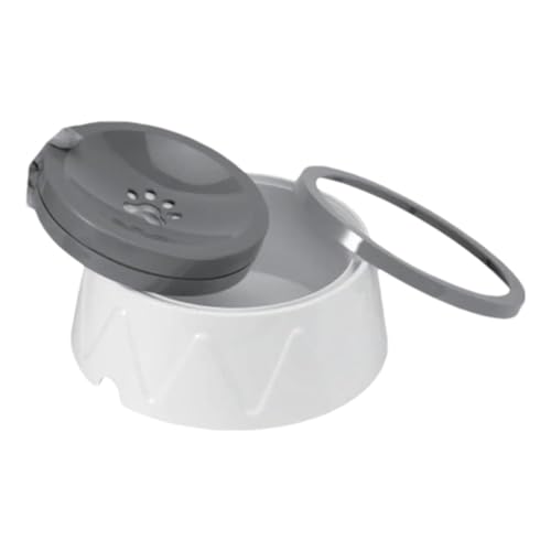 Dinchaakuarry Langsame Tropfwasserschale, Haustier -Schwimmwasserspender,1500 ml Katzenbrunnen - Kein Verschütten ohne Tropfen Pet Floating Bowl, große Kapazitätsnäher für langsames Trinken von Dinchaakuarry