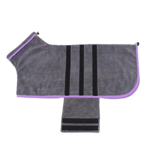 Hund Sparrobe Hund Bademantel Wasserdichtes HundeblattHaustier Bademantel Hunde Robe Trocknen Gewand mit Mikrofaser für Haustiertrocknen Hund Dry Robe, Haustier Bademantel Handtuch, Mikrofaser-Hundetu von Dinchaakuarry