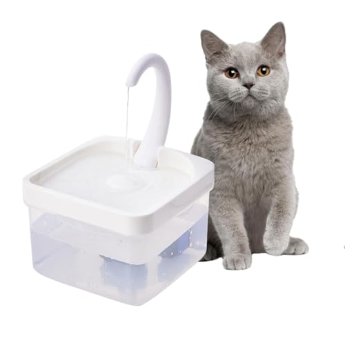 Trinkbrunnen Für Katzen – Wasserspender Für Hunde, Leise Wasserpumpe, Trinkbrunnen Für Haustiere | Automatischer Trinkbrunnen, Hundewasserspender Mit Leiser Wasserpumpe, Haustier-Trinkbrunnen Für Katz von Dinchaakuarry