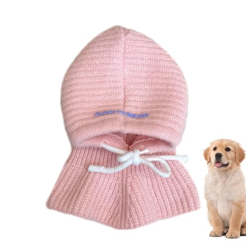 Wintermützen Für Hunde, Niedliche Hundemützen, Hundehalsband-Hüte, Hundeschal-Kopfbedeckung, Gehäkelte Haustiermützen, Gestrickte Hundemützen, Kleine Hundeschals, Lustige Haustiermützen, Hundeohrwärme von Dinchaakuarry