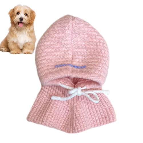 Wintermützen Für Hunde, Niedliche Hundemützen, Hundehalsband-Hüte, Hundeschal-Kopfbedeckung, Gehäkelte Haustiermützen, Gestrickte Hundemützen, Kleine Hundeschals, Lustige Haustiermützen, Hundeohrwärme von Dinchaakuarry