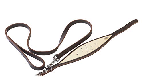 Dingo Waldemar Rutkowski Soft Leather XL Set: Hundehalsband + Classic Leash S10025, braun von Dingo Waldemar Rutkowski