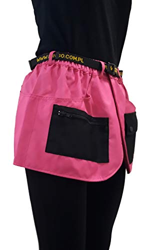 Dingo Trainingsgürtel, Sport, Agility, Apportieren, Gehorsam, Leinenführung, Nasenarbeit, Verhaltenstraining, Trainer Gürtel mit vielen Taschen Rosa Große M 16454-2 von Dingo Waldemar Rutkowski