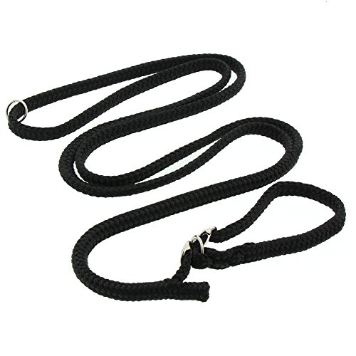 Dinoleine Retrieverleine, Längenverstellbar, Inkl. Standard Messing-Karabiner, Polyester, Maße: 130-220 cm, Schwarz, 251102 von Dinoleine