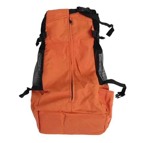 Dioche Outdoor-Haustier-, Hunde- und Katzen-Tragerucksack mit Netzseiten, Bequem für Reisen, Wandern, Radfahren (ORANGE) von Dioche