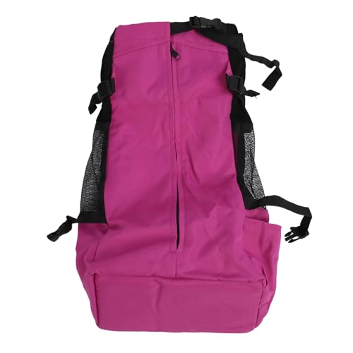 Dioche Outdoor-Haustier-, Hunde- und Katzen-Tragerucksack mit Netzseiten, Bequem für Reisen, Wandern, Radfahren (Purple) von Dioche