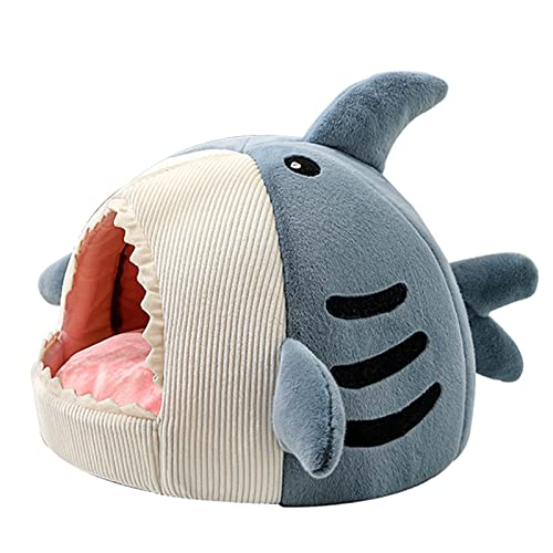 Diogeynu Plush House Beruhigendes selbstwärmendes Bett für waschbare Unterseite, weiches Plüschkissen für Haustiere, mit Griffseil von Diogeynu