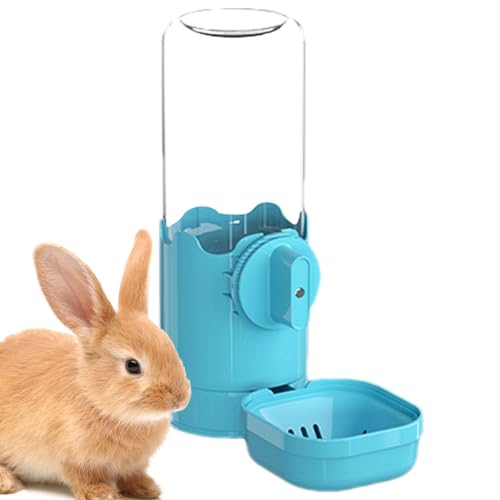 Automatischer Wasserspender – 750 ml Siphon-Wasserflasche für kleine Haustierkäfige, verhindert Überlauf, Haustier-Bewässerung mit dichter Versiegelung für Kaninchen, Hamster von Dirfuny