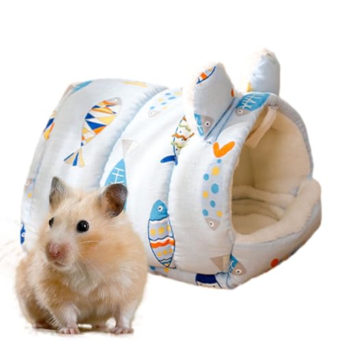 Dirfuny Hamster Schlafnest | Hamster Schlafnest Höhle | Hamsterbett Chinchilla Haus für Hamster, Frettchen, Kaninchen, Rennmäuse, Papageien von Dirfuny