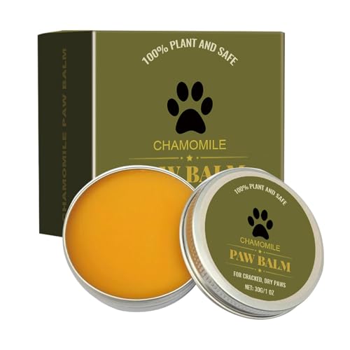 Dirfuny Paw Pad Balm – natürliche, sanfte Pfotencreme für Hunde, Pfotenwachs, tief feuchtigkeitsspendend, organisch, leckbare Creme für Katzen, Hunde, Haustiere, repariert trockene, rissige, von Dirfuny