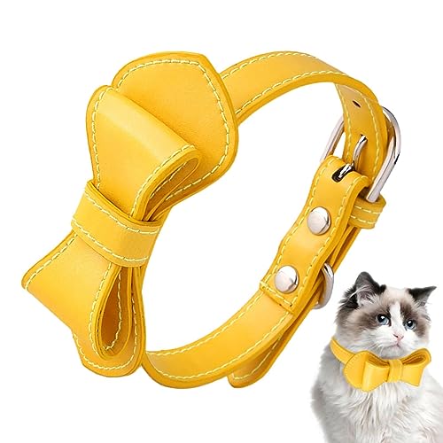 Fliege Halsband für Katze – Verstellbare Haustier-Legierung Schnalle Dekorative Halsbänder – Tragbare Indoor & Outdoor Pet Stuff für kleine Hunde, Kätzchen Halsbänder für Reisen, Alltag Dirfuny von Dirfuny