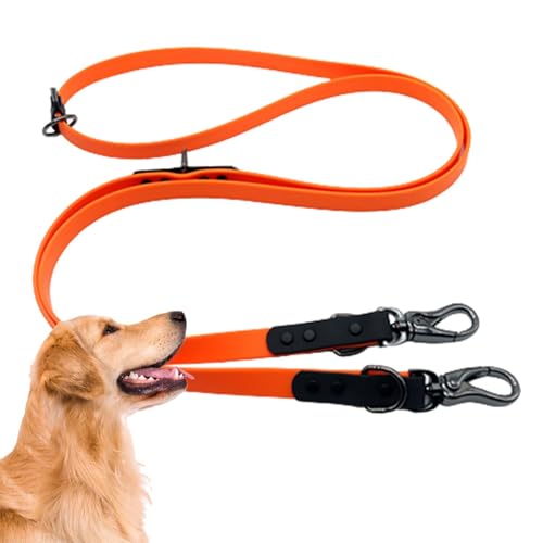 Hundetraining, wasserdichtes PVC-Zugseil, 2 Metallschnallen, für Spaziergänge, PVC-Hunde für Jagd, Camping, Spazierengehen von Dirfuny