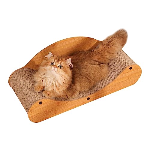 Katzenkratzmatte | Wellpapier Kätzchen Kratzbaum | Haustier Kratzspielzeug mit Katzenminze Katzenkratzbaum Lounge Sofa Möbel Couch Protector von Dirfuny