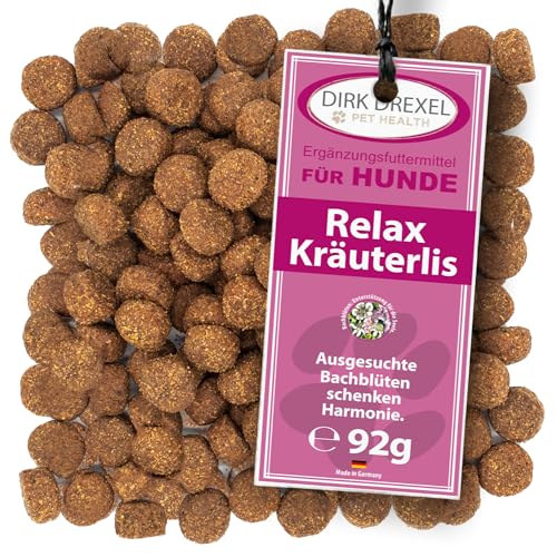 Dirk Drexel Relax Kräuterlis für Hunde 92g | Angst und Stress | mit Bachblüten | Innere Ruhe | Zur Harmonisierung von Dirk Drexel