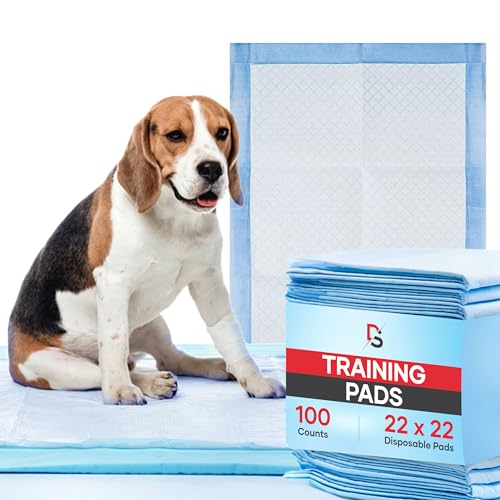 Discount Seller Welpenunterlagen, Hunde- und Welpen-Trainingsmatten für Haustiere, sehr saugfähig, wiederverwendbar und auslaufsicher, Premium-Qualität Trainingspads (100 Stück) von Discount Seller