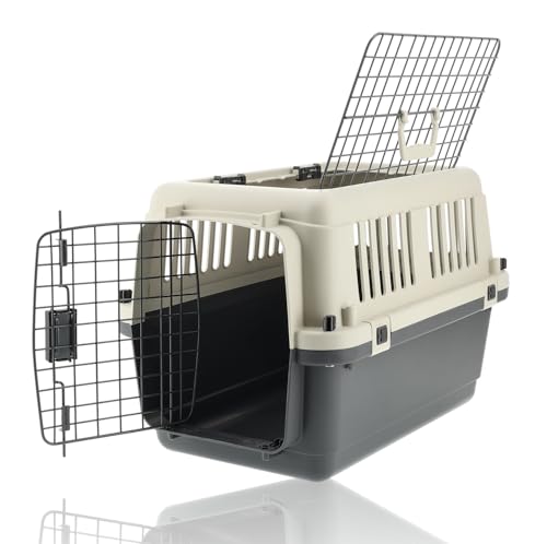 Katzenreisekorb Groß für 12 kg Haustiere - Katzenreisekorb mit abschließbarer Türlüftung - Tragbare Transportbox Katze/Kaninchen/Welpen Katzenreisekorb Groß für 12 kg Haustiere - Katzenreisekorb mit abschließbarer Türlüftung - Tragbare Transportbox Katze/Kaninchen/Welpen von Discountershop