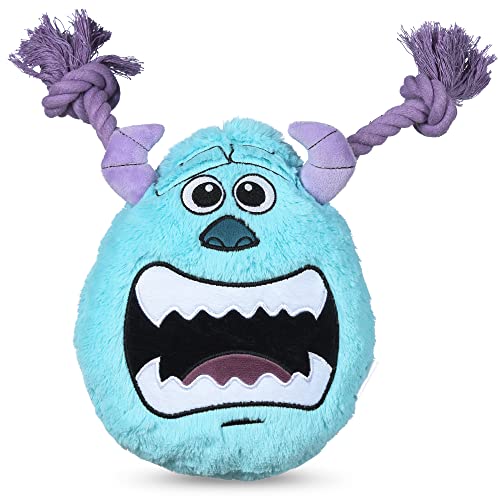 Disney for Pets Disney und Pixar's Monsters, Inc. Sully 22,9 cm Seilkopfspielzeug für Hunde, Sully Hundespielzeug, Monsters Inc Filmspielzeug für alle Hunde, offizielles Hundespielzeug von Disney und von Disney