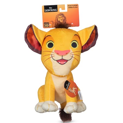 Disney for Pets Der König der Löwen Simba Plüsch Hundespielzeug - Quietsch- & Knistergeräusch - Niedliches Hundespielzeug für Disney-Fans, 22,9 cm von Disney for Pets