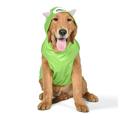 Disney for Pets Halloween Monsters Inc. Mike Wazowski Kostüm für Hunde – Halloween-Kostüme für Hunde – Mike Hundekostüm – offiziell Lizenziertes Disney-Hunde-Halloween-Kostüm, grün, Größe L (FF23005) von Disney for Pets