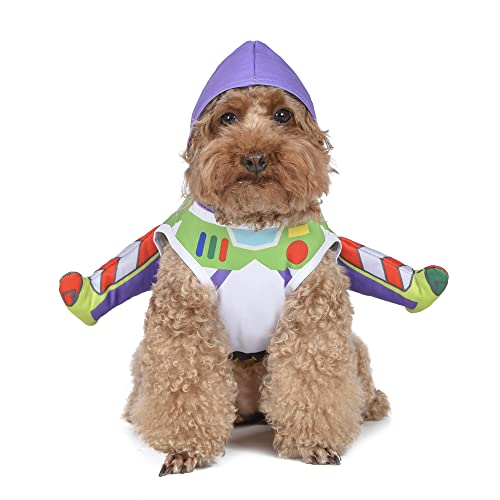 Disney for Pets Halloween Toy Story Buzz Lightyear Kostüm – extra klein – | X-Small Halloween-Kostüme für Hunde, offiziell Lizenziertes Disney-Hunde-Halloween-Kostüm, Mehrfarbig von Disney