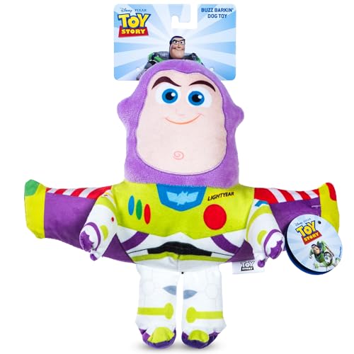 Disney for Pets Pixar's Buzz Lightyear Plüsch-Hundespielzeug | Disney Pixar Hundespielzeug | Ballistisches Nylon-Plüschtier für Hunde, inspiriert von Buzz Lightyear aus Pixars Toy Story mit von Disney for Pets