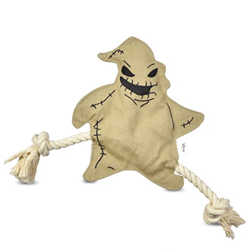 Disney for Pets Oogie Boogie Flattie Nightmare Before Christmas 22,9 cm | Oogie Boogie Flaches Hundespielzeug | Nightmare Before Christmas Filmspielzeug für alle Hunde, offizielles Hundespielzeug Produkt von Disney für Haustiere von Disney