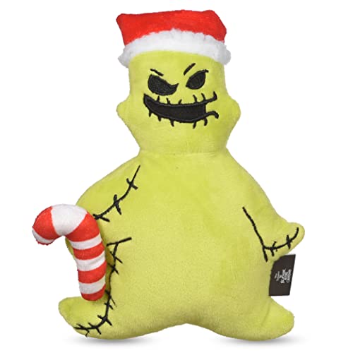 Disney for Pets FF24558 Tim Burton's Nightmare Before Christmas 15,2 cm Holiday Oogie Boogie mit Weihnachtsmannmütze, Spielzeug für Hunde, Nightmare Before Christmas, Filmspielzeug für alle Hunde von Disney