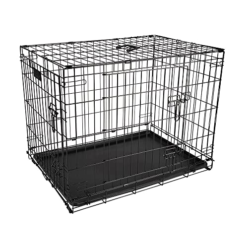 District 70 CRATE - Metalen Hondenbench - Opvouwbaar - 2-deurs Zwart - Verkrijgbaar in 5 maten - M - 77 x 54 x 60 cm von District 70