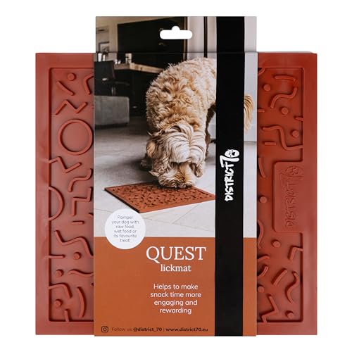 District 70 Quest Schleckmatte für Hunde - 28 x 28 cm - Terra von District 70