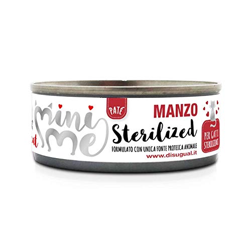 DISUGUAL - 85 g - Mini Me Feuchtfutter für sterilisierte Katzen - Rindfleisch Geschmack - L03320 von Disugual