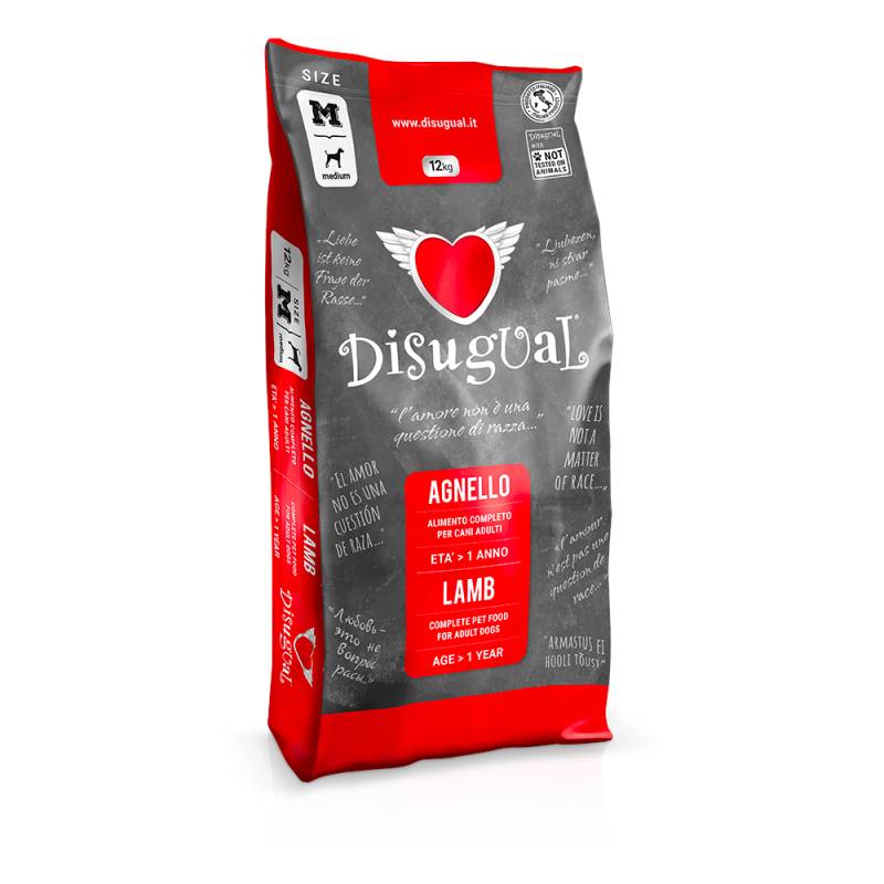 Disugual Medium Adult Lamm - Sparpaket: 2 x 12 kg von Disugual