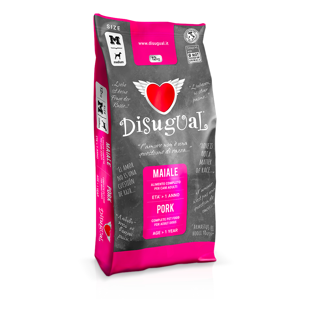 Disugual Medium Adult Schwein - Sparpaket: 2 x 12 kg von Disugual