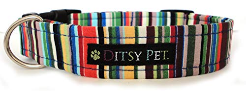 Ditsy Pet Hundehalsband, Modell: Joseph, gestreift von Ditsy Pet.