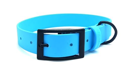 Wasserdichtes Biothane Hundehalsband Blau L von Ditsy Pet.