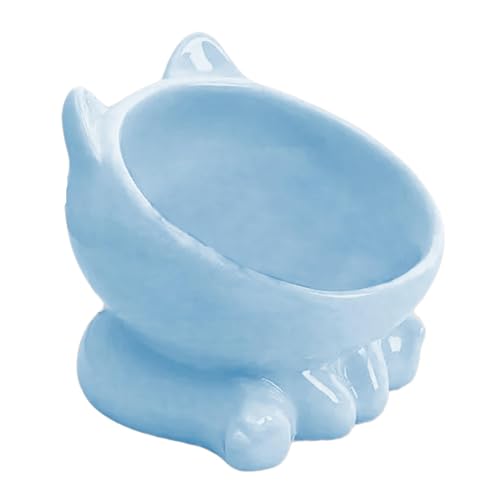 Ceramic Cat Dish | Elevated Cat Feeder | Anti Vomiting Cat Bowl | Neck Protection Cat Dish | Stylish Cat Food Dish | Easily Maintained for Owners Seeking Both Practicality and Comfort for Their Pets von Diuyzoc