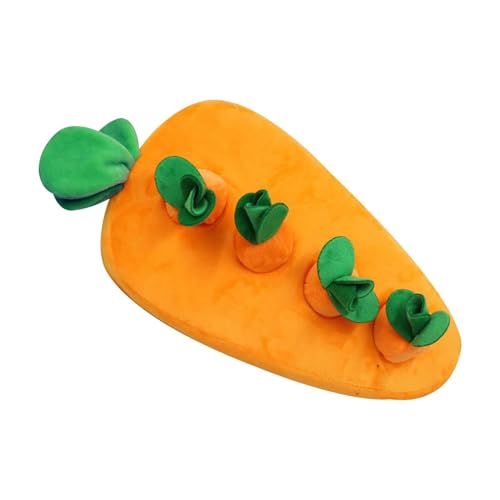 Diuyzoc Cat Snuffle Toy | Carrot Interactive Puzzle Toy | Soft Pet Enrichment Toys | Cat Chewing Toy | Relaxing Cat Toy | Strong and Dependable Cat Will Be Entertained for Hours von Diuyzoc