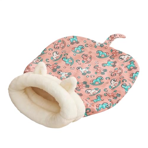 Diuyzoc Katzenhöhlenbett, Katzensackbett, Plüsch-Haustierschlafsack, mit Schwanz, selbstwärmend, gemütlich und bequem, 55 cm, für Indoor-Katzen und Kätzchen unter 8 kg von Diuyzoc