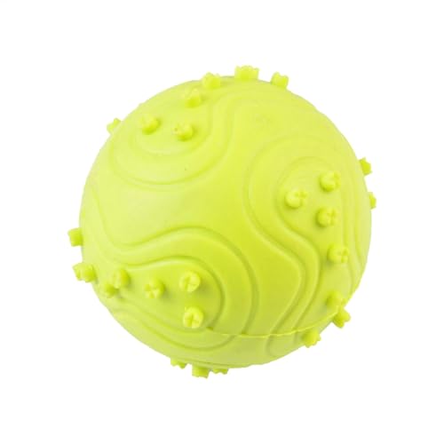 Diuyzoc Quietschbälle für Hunde, Tennisbälle, unzerstörbare Hunde-Tennisbälle, leicht zu fangendes Apportieren und Zahnen, Spielzeug, 6,5 cm, für harte Kauer und Spaß beim Spielen von Diuyzoc